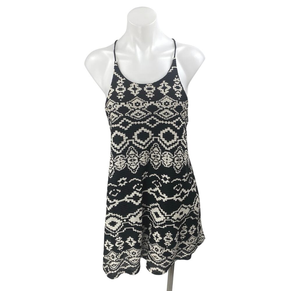 Urban Outfitters Staring at Stars Black Geometric Sleeveless Tank Mini Dress S